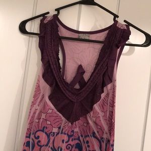Racerback casual tank top